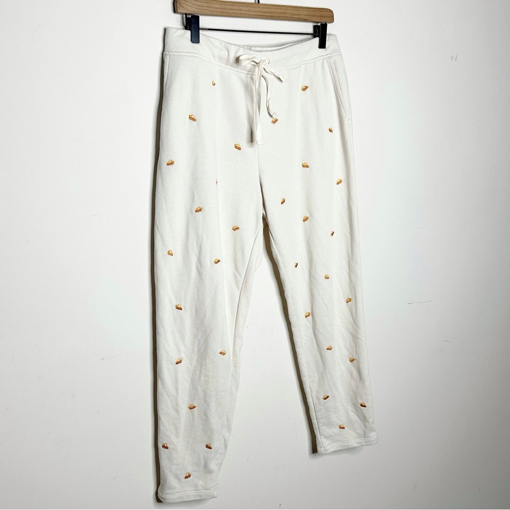 LOU & GREY Pumpkin Pie Embroidered Lounge Sweatpants Size Large - Picture 4 of 11